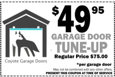 Garage Door Tune Up.  Lube and Tune service.