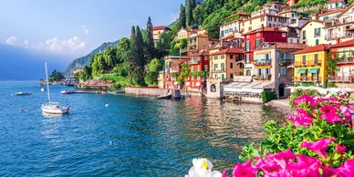 Lake Como, in Northern Italy’s Lombardy region, is an upscale resort area known for its dramatic sce