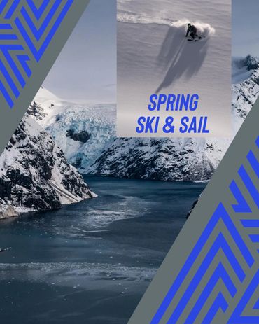 skiing from Alaska's fjords