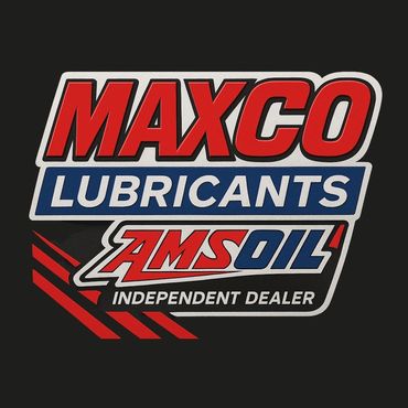 Logo of Maxco Lubricants and Amsoil Independent Dealer.