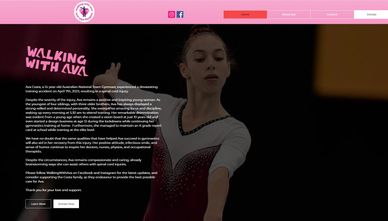 Charity site after Ava Costa, a 14-year-old Australian National Team Gymnast