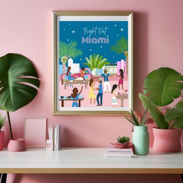 Miami art print