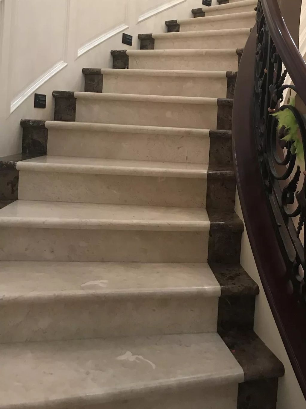 Custom stairs framing Riverside House 2018.