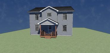 Lots of bedrooms, covered porch