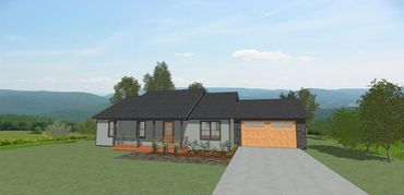 classic style, efficient, comfortable, economical, 2 car garage, covered deck