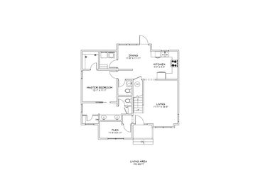 small and efficient floor plan, master on main level