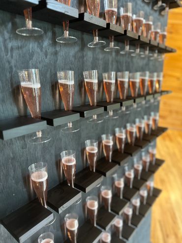 event services, decor, event marketing, champagne wall