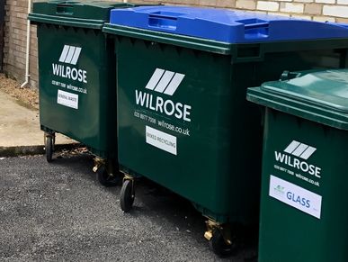 different sized commercial waste bins in surbiton.