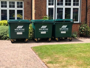 General waste 1100 litre wheelie bins in Dorking
