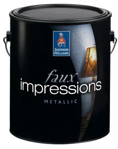 faux impressions metallics Sherwin Williams