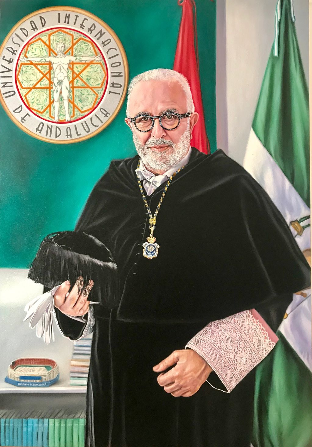 Retrato del rector de la Universidad Internacional de Andalucía 