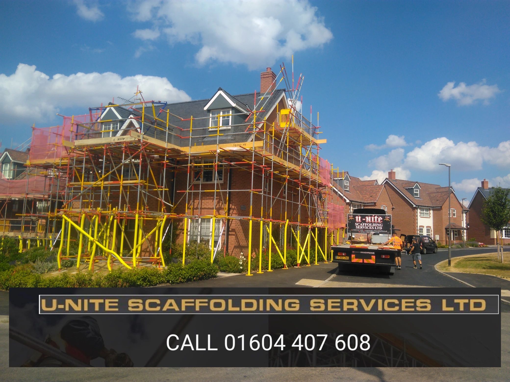 domestic scaffold, scaffolding for home-owners for roofing repairs etc.