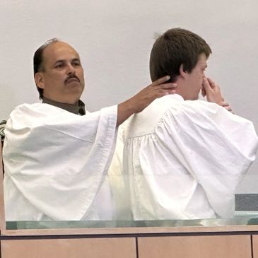 Baptism ceremony showcasing faith.