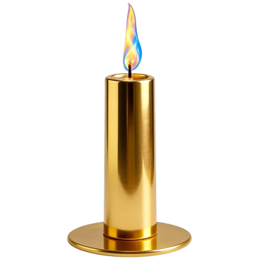 A golden candle with a blue and yellow flame. candles wedding celebrant funeral celebrant marriage celebrant baby naming celebrant engagement celebrant house blessing betrothal energy clearing sacred ceremonies sacred rituals spiritual ceremonies spiritual celebrant find a celebrant near me experienced celebrant cheap celebrant cheap wedding cheap funeral