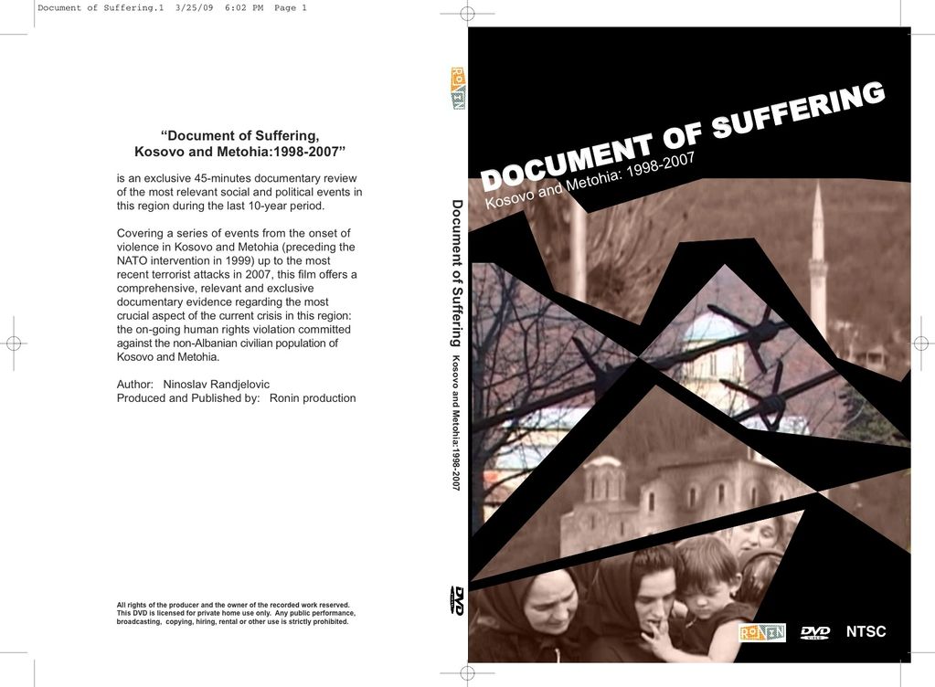 Document about suffering of the serbs in Kosovo and Metohia.