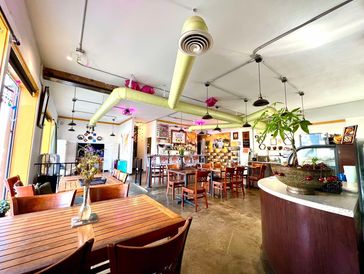 interior of classy hippie tea cafe in sacramento