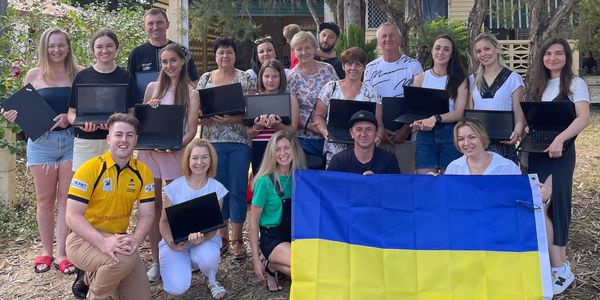 Jack Growden, Founder & CEO of LiteHaus International, deployed laptops to Ukranian refugee families