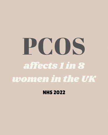 PCOS affects 1 in 8 women in the UK, according to NHS 2022.