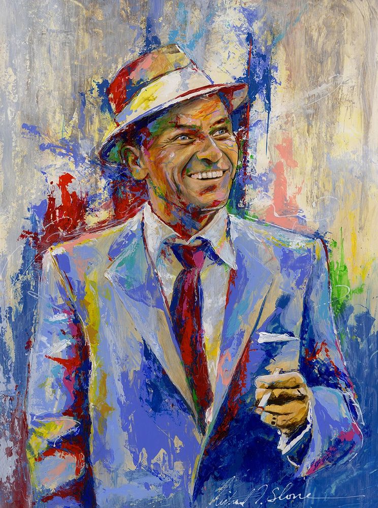 "Sinatra' by Richard T. Slone
Acrylic and Enamel on board.