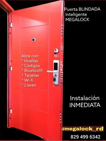 Puerta roja... Puerta Blindada rojo chino hermosa y segura