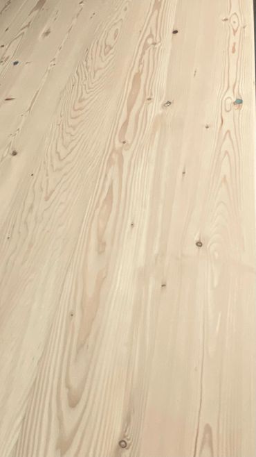 Laminated douglas fir table top surface. Unfinished.