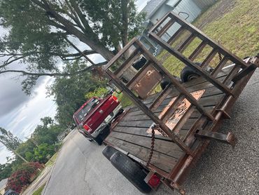 Get Right Logistics LLC truck and equipment trailer ready for freight hauling, equipment transport,