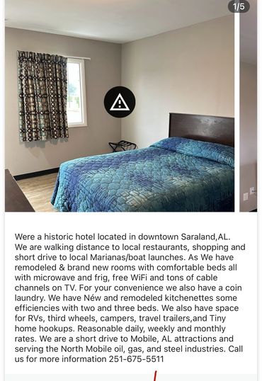 Room picture with Hotel Description below