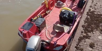Safety boat hire and sonar survey