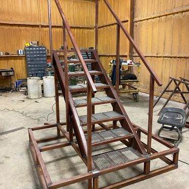 Custom Metal Stairs by WP Welding Central Texas