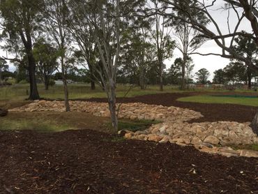 Sandstone Parklands and construction Western Sydney