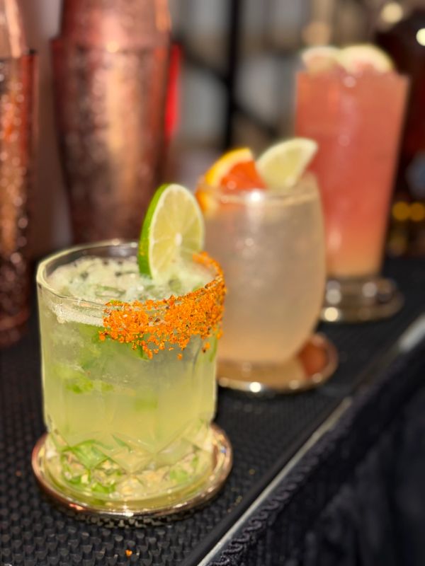 Skinny spicy margaritas, fresh squeeze juice, custom cocktails