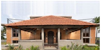 Lakshmi Farm House by RP Architects is a vacation home that combines natural surroundings, passive c