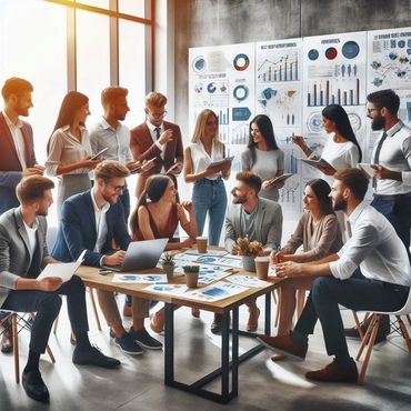 A large class learning about investing and saving.