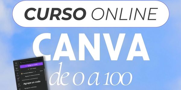 Online course banner for mastering Canva from beginner to advanced.