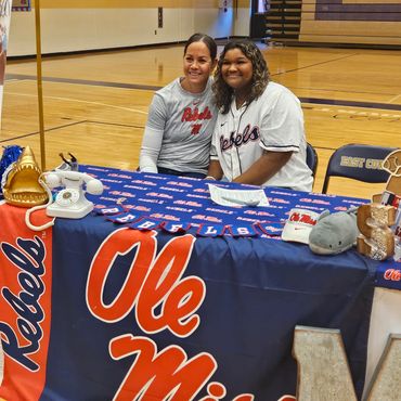 At Signing day with Softball Olympic Gold Medalist Cat Osterman