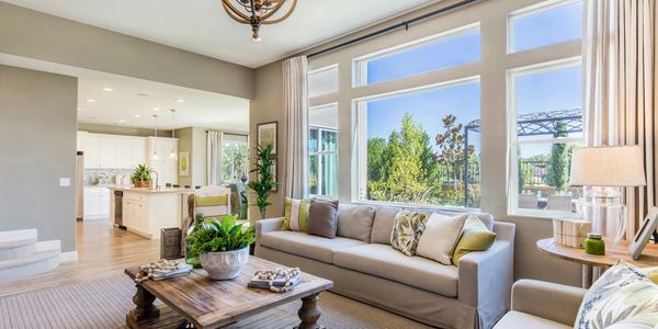 Image of Anlin windows installed in a family room.