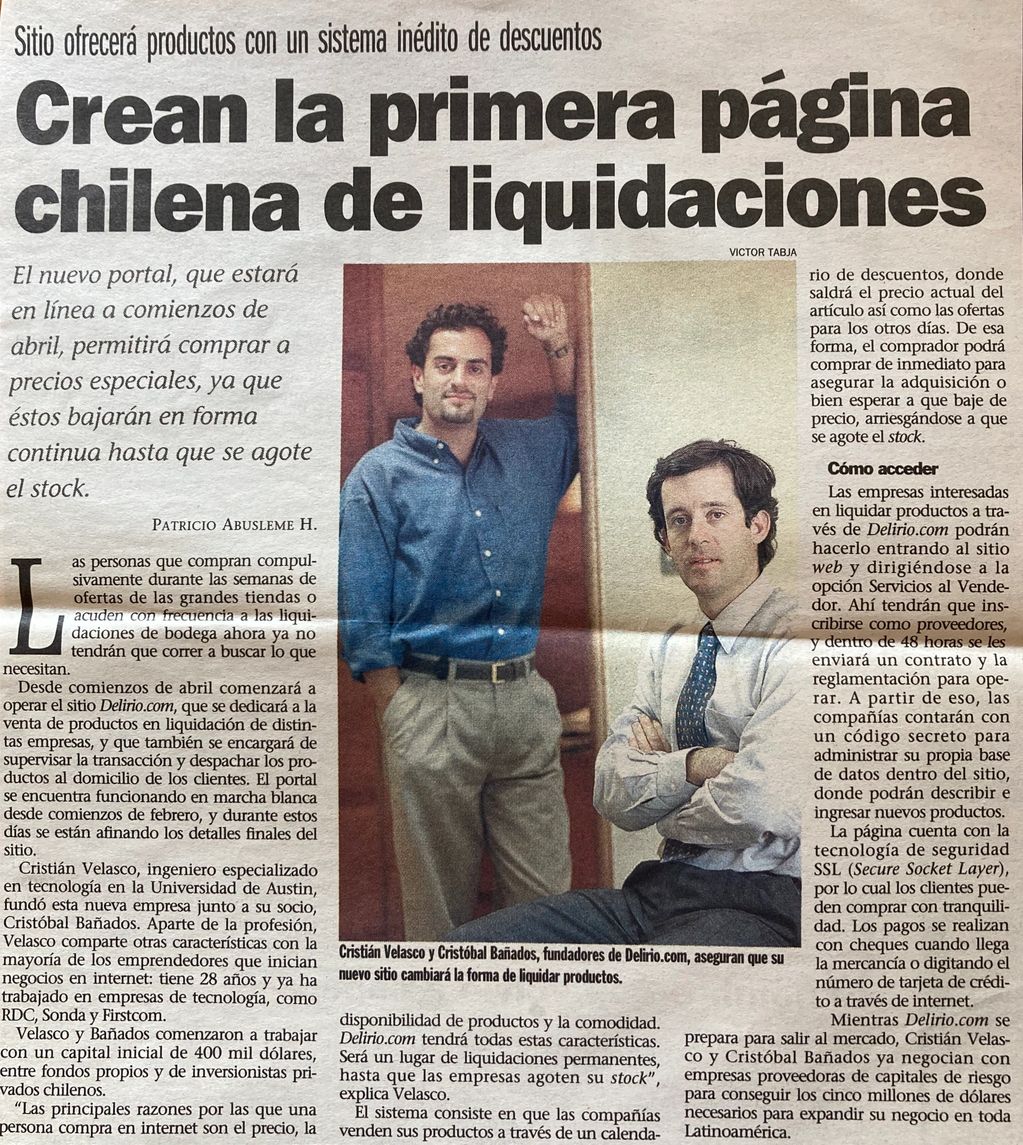 Diario La Tercera, 2000