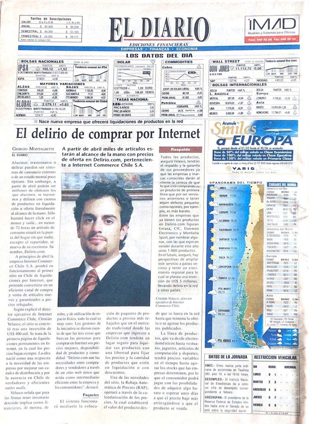 El Diario Financiero, 2000