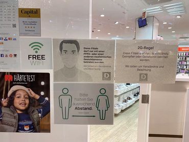 Hygiene-Hinweis-Schilder