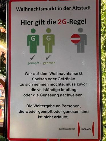 Hinweisschild Weihnachtsmarkt
