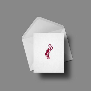 Typography Stocking using the letters from the word, "STOCKING"