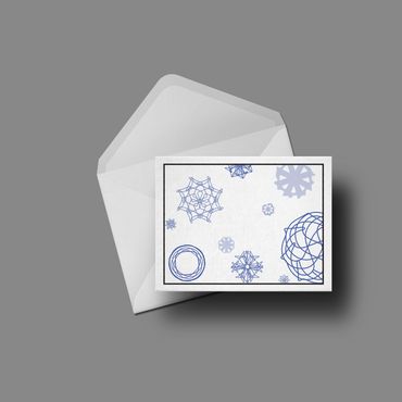 Snowflake; each letter of the word create its own flake