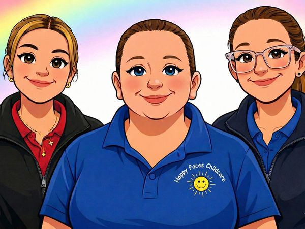 Happy Faces Team Photo - Cartoon Version