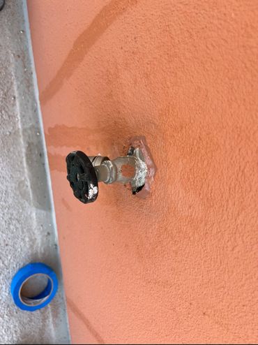 Spigot Crack Sealed to Stop Water Intrusion