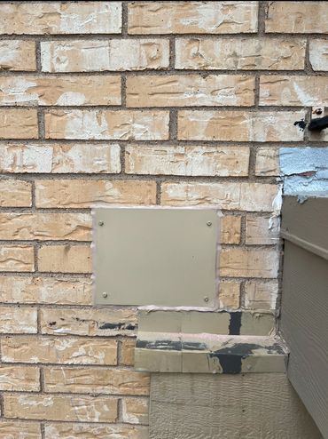 Cover Plate on Old Dryer Exhaust