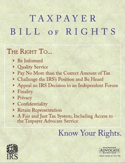 Taxpayer Bill of Rights
Taxpayer Rights

