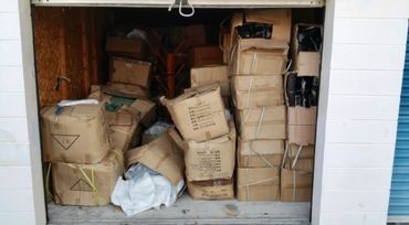 Storage unit cleanouts