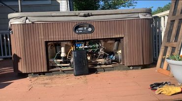 Hot tub removal