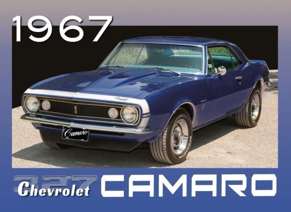 1967 Chevrolet Camaro Z27 in blue with classic design.