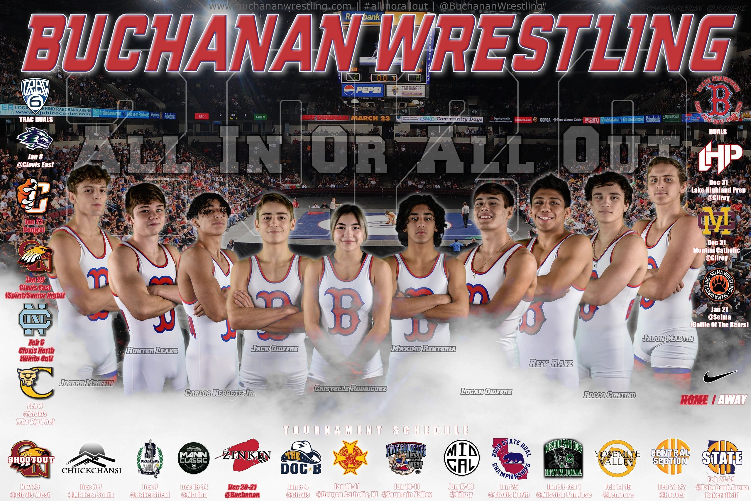 Roster Buchanan Wrestling